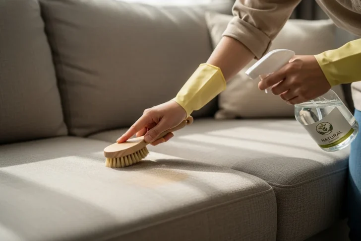 Lavage d’un canapé en tissu : les bonnes méthodes pour détacher, désodoriser et l’entretenir sans l’abîmer