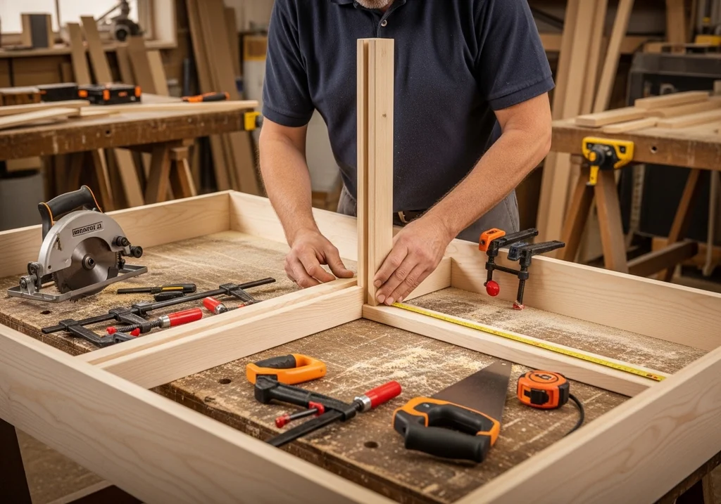 atelier charpentier cadre bois