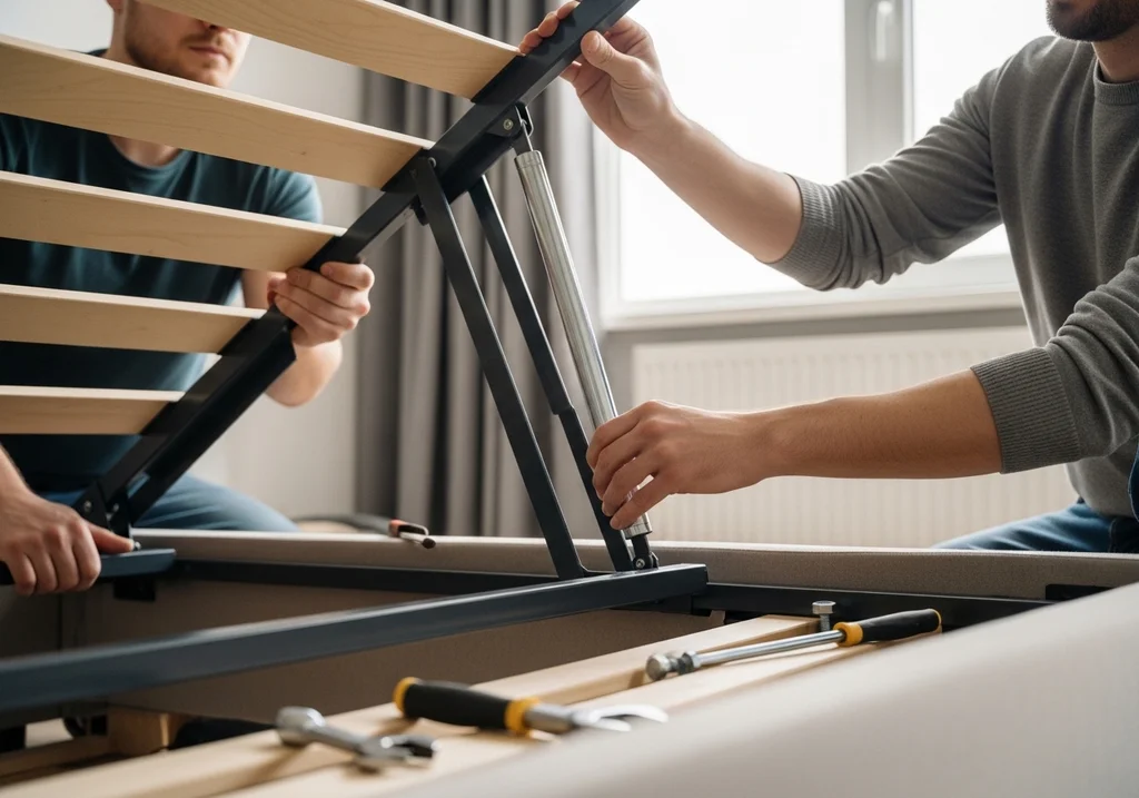 bed frame hydraulic lift